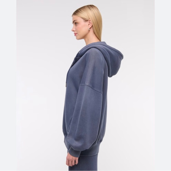 Abercrombie & Fitch Tops - A&F Women's Essential Popover Blue Hoodie Size XS